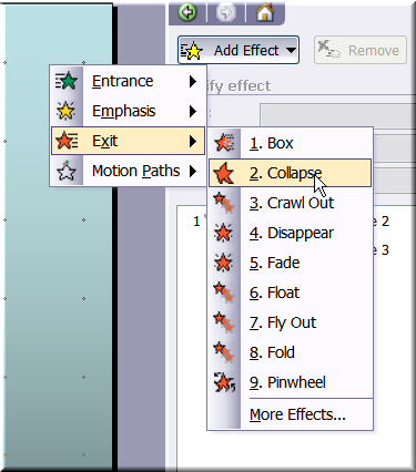 Animations For Powerpoint. I animate Exit Animations as