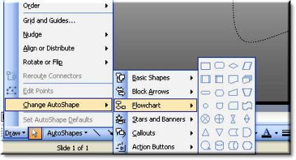 change autoshape menu