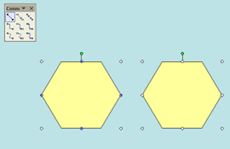 one connector point highlighted