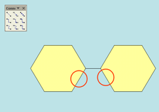 add custom point to highlighted area on hexagon