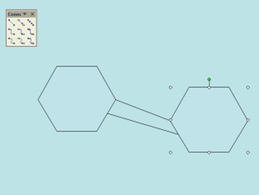 one hexagon moved