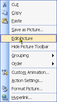 edit picture menu