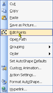 edit points menu
