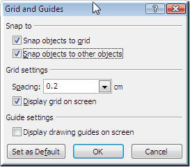 snap to grid options