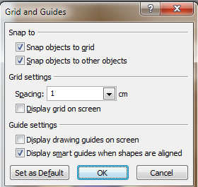 powerpoint 2010 grid setting dialog box