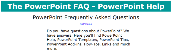 ppt faq webpage