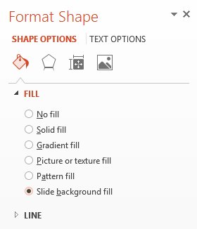 format shape options