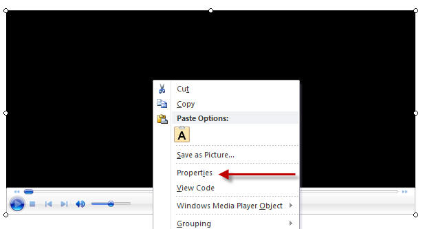 Windows Media Player Control properties